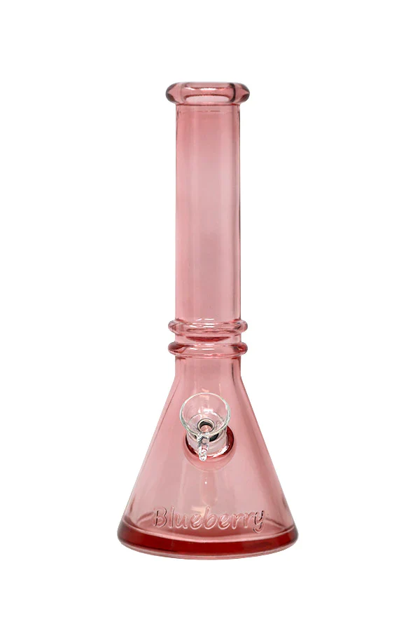 10" Blueberry Double Ring Soft Glass Beaker Bong - Image 5