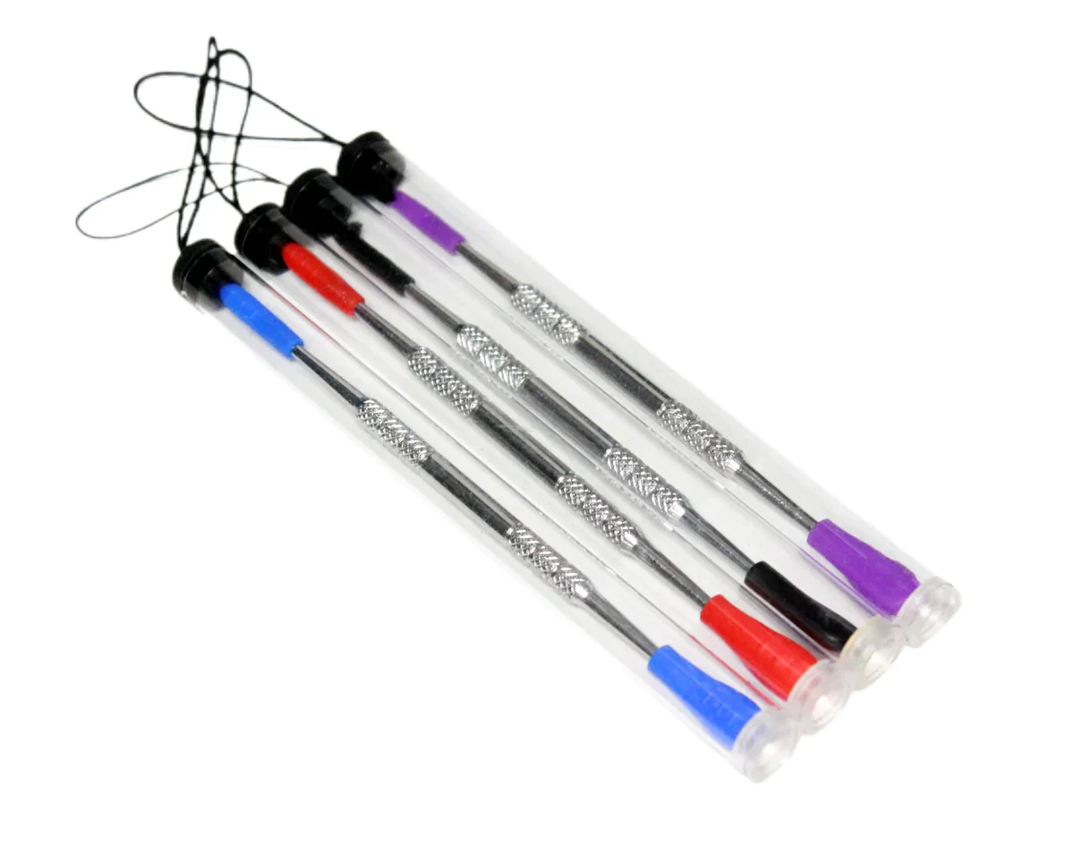 4.5" Stainless Steel Dab Tool w/ Silicone Cover - Assorted Colour