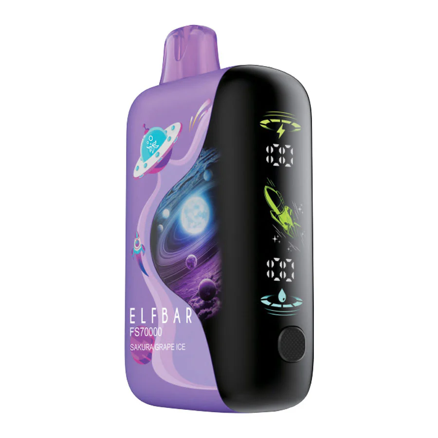 Elf Bar FS70K Disposable Vape Device - Sakura Grape Ice 20ml
