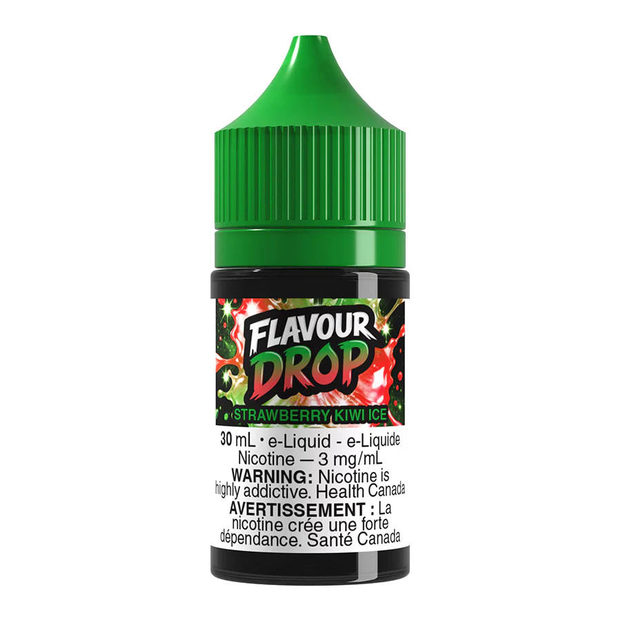 Flavour Drop Freebase E-Liquid - Strawberry Kiwi Ice 30ml