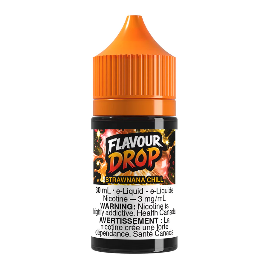 Flavour Drop Freebase E-Liquid - Strawnana Chill 30ml
