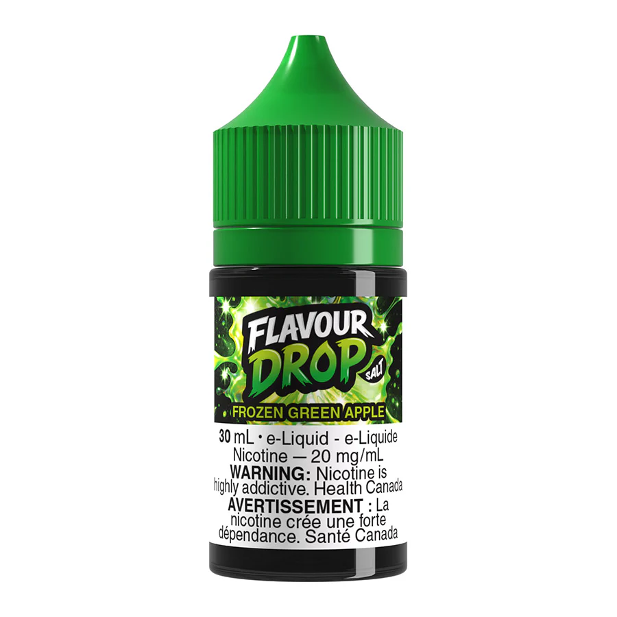 Flavour Drop Salt Nic E-Liquid - Frozen Green Apple 30ml