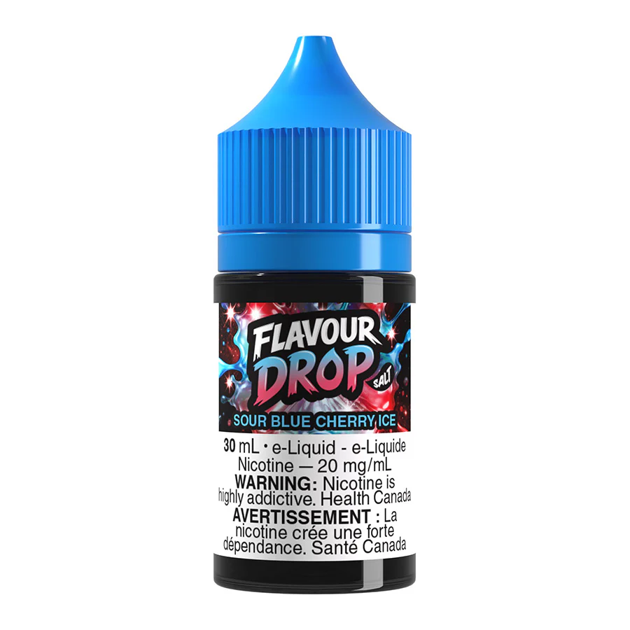 Flavour Drop Salt Nic E-Liquid - Sour Blue Cherry Ice 30ml