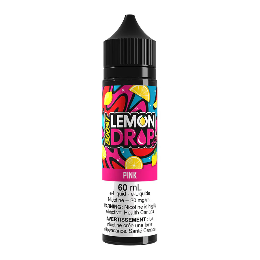 Lemon Drop Boost Salt Nic E-Liquid - Pink 60ml