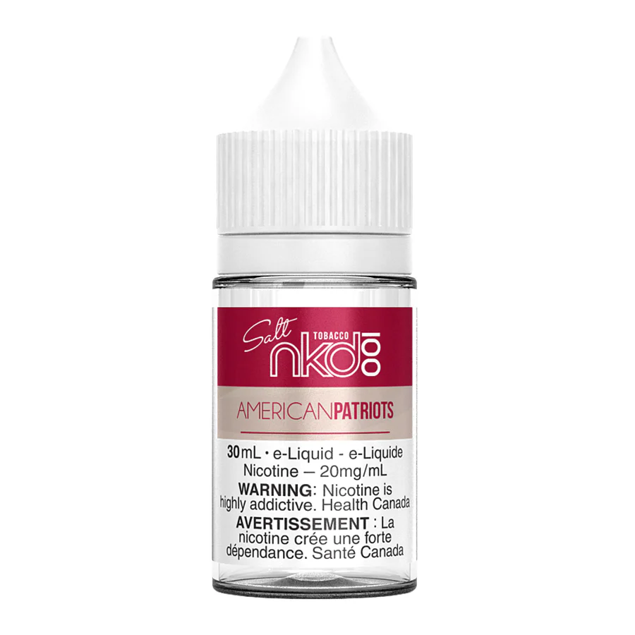 Naked100 Salt Nic E-Liquid - American Patriots 30ml