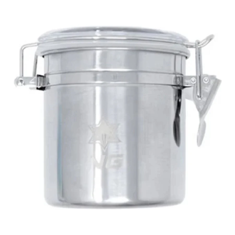Nice Glass Stainless Metal Container