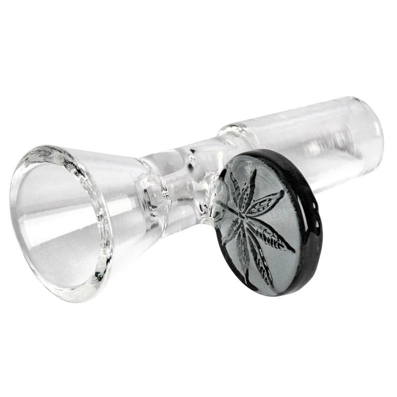 14mm Male Red Eye Glass Cone Pull-Out w/ Leaf Handle Bowl - Image 5