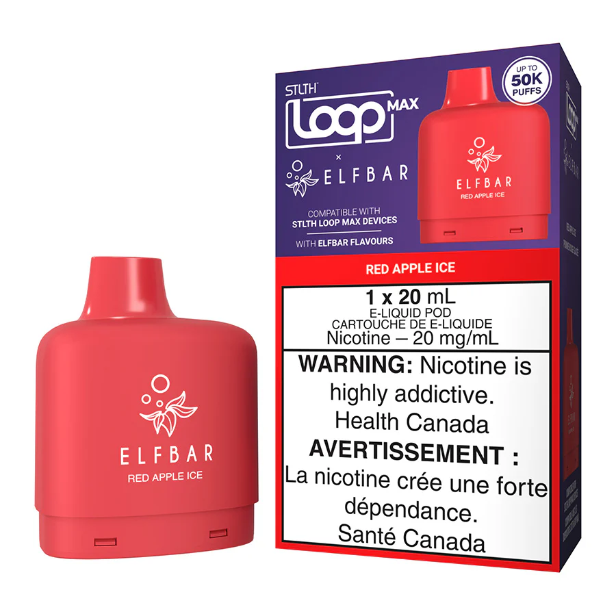 STLTH Loop Max X Elf Bar E-Liquid Pod Pack - Red Apple Ice 20ml