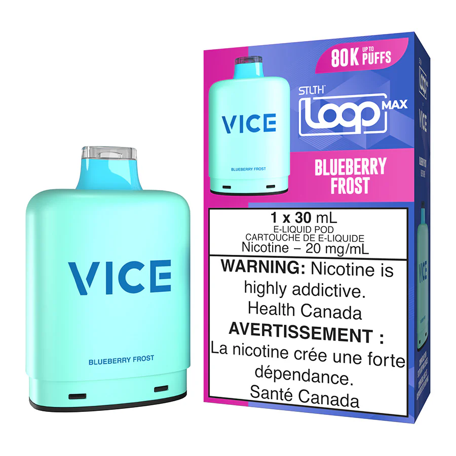 STLTH Loop Max x Vice E-Liquid Pod Pack - Blueberry Frost 30ml
