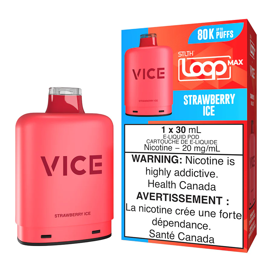 STLTH Loop Max x Vice E-Liquid Pod Pack - Strawberry Ice 30ml