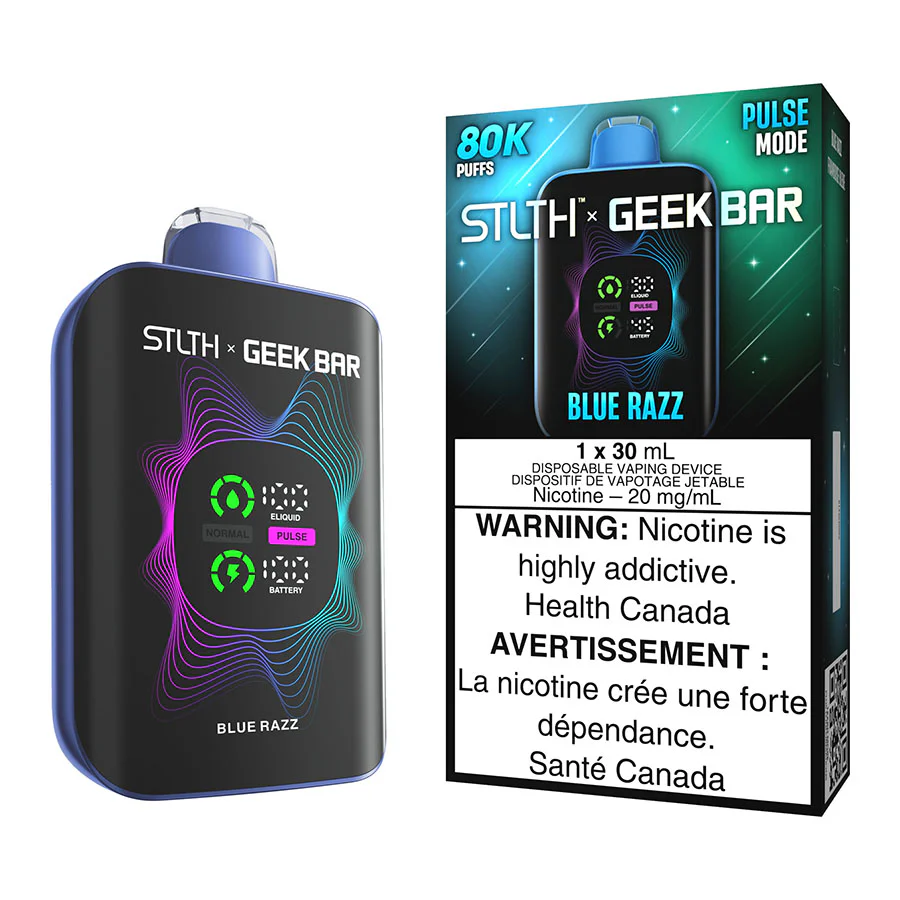 STLTH X Geek Bar Disposable Vape Device - Blue Razz